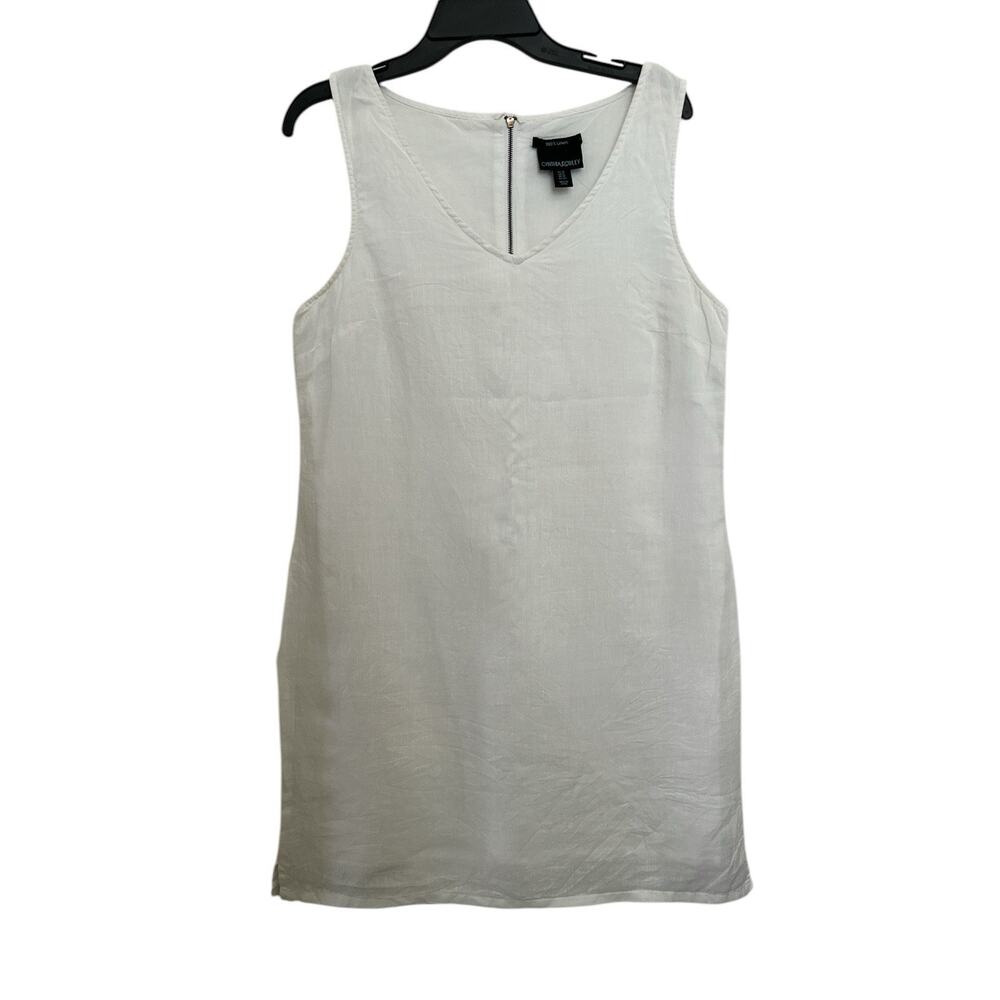 Cynthia Rowley Women's Size 12 100% Linen Shift Sleeveless Dress